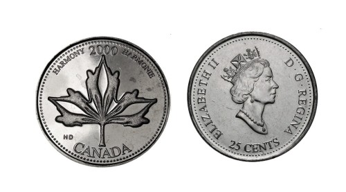 Kanada 25 c Harmony 2000