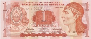 Honduras 1 lempira Ruiny 2010/12
