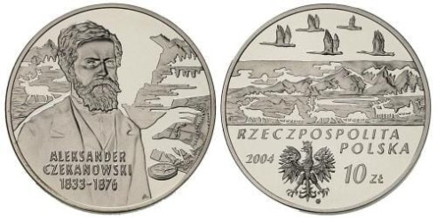10 zł Aleksander Czekanowski 2004