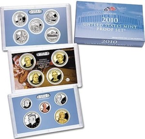 USA Proof set x 14 monet 2010