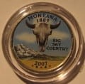 USA 25 c Montana 2007 KOLOR