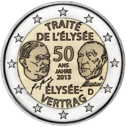 2 € Niemcy Traktat Elizejski 2013