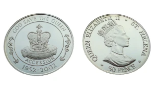 Wyspy Św. Heleny 50 p Koronacja 2002