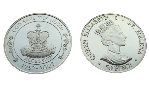 Wyspy Św. Heleny 50 p Koronacja 2002