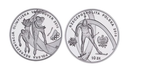 10 zł Polska Reprezentacja Olimpijska Vancouver 2010