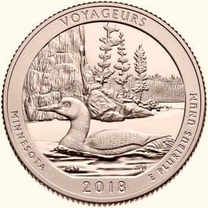 USA 25 c Park Voyageurs 2018 nr 43 24kAu