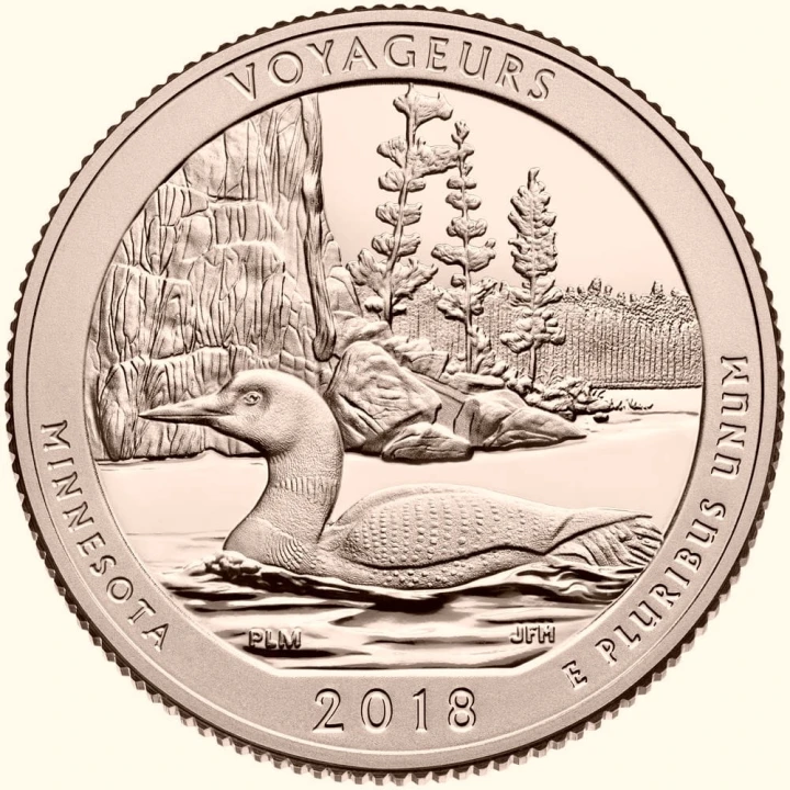 USA 25 c Park Voyageurs 2018 nr 43 24kAu