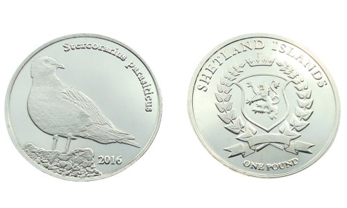 Szetlandy 1 Funt Wydrzyk ostrosterny 2016