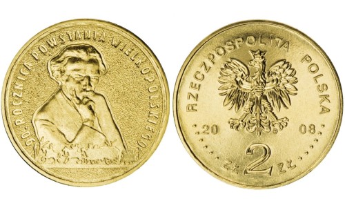 2 zł 90. rocznica Powstania Wielkopolskiego 2008