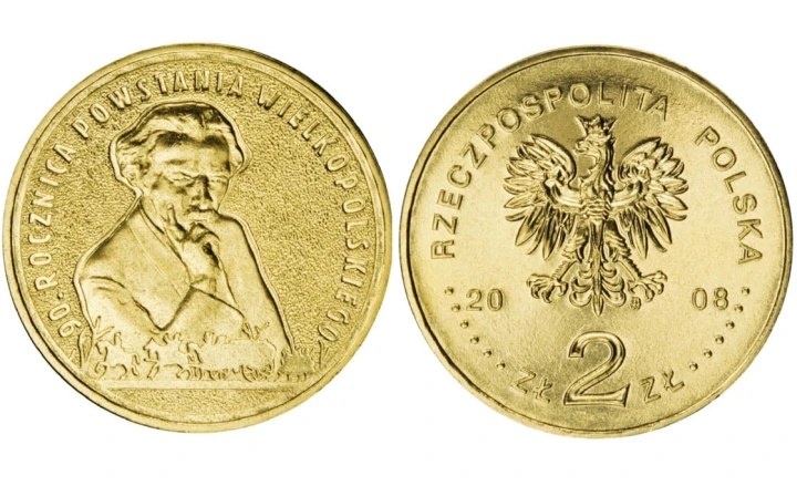 2 zł 90. rocznica Powstania Wielkopolskiego 2008