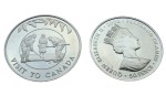 Falklandy 50 p Wizyta w Kanadzie 2002