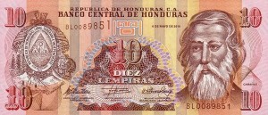 Honduras 10 lempira Cabanas 2010 P-86e