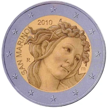 2 euro San Marino Sandro Botticelli 2010