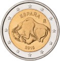 2 € Hiszpania Jaskinia Altamiry - Byk 2015