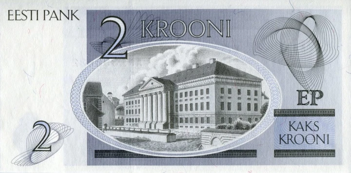 Estonia 2 krooni Pałac 1992 P-70