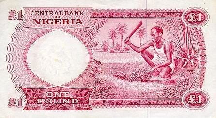 Nigeria 1 funt rolnik 1967 P-8