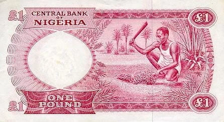 Nigeria 1 funt rolnik 1967 P-8