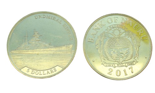 Nauru 5 $ Undmiral Hipper 2017