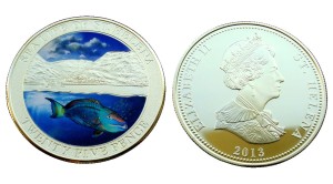 Wyspa Św. Heleny 25p życie morskie - Murena 2013