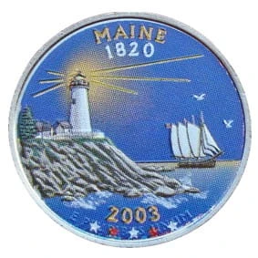 USA 25 c Maine 2003 KOLOR