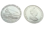 Tristan Da Cunha 1 crown HMS Sceptre 2008