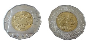 Chorwacja 25 kuna Unia Europejska 1999