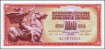 Jugosławia 100 dinarów Jeździec 1965 P-80c