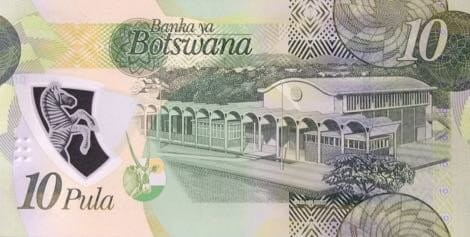 Botswana 10 pula Budynek 2018 P-35a