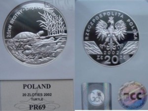 20 zł Żółw błotny 2002 PR 69