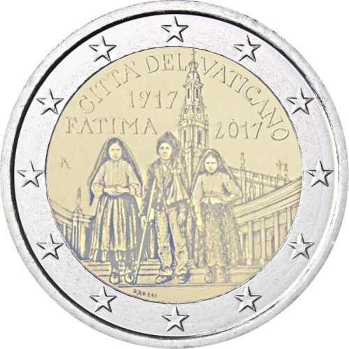 2 euro Watykan Fatima - Objawienia 2017