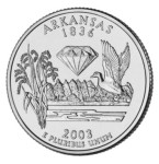 USA 25 c Arkansas P lub D 2003