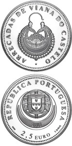 2,5 € Portugalia Kolczyki 2013