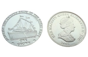 Tristan Da Cunha 1 crown HMS Britannia 2008