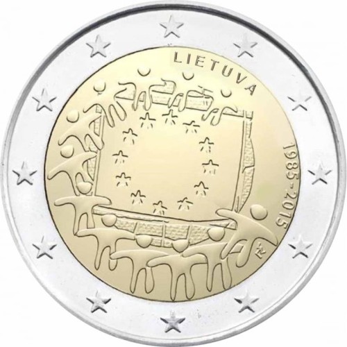 2 € Litwa 30 lat flagi UE 2015.jpg
