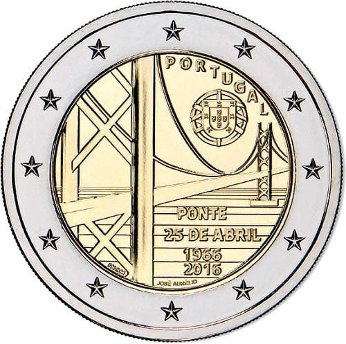 2 € Portugalia Most 25 kwietnia 2016