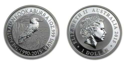 Australia 1$ Kookaburra 2015 1 Oz Ag.999