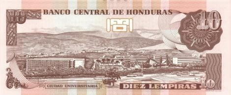 Honduras 10 lempira Cabanas 2014 P-99