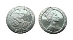 Wyspa Man 1 crown Kalendarz chiński - Rok tygrysa 1998