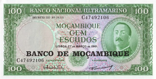 Mozambik 100 escudos 1976 P-117