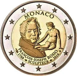 2 euro Monako F.J. Bosio 2018 RRR