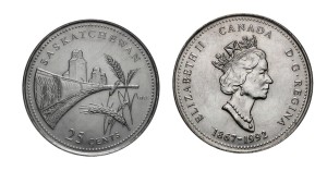 Kanada 25 c Saskatchewan 1992