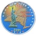 USA 25 c New York 2001 KOLOR