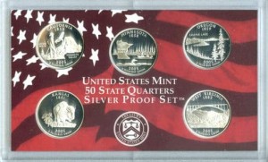 USA Proof set Ag 5 x 25 c 2005