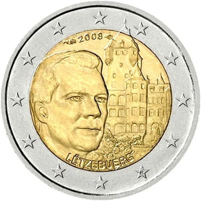 2 € Luksemburg Chateau de Berg 2008