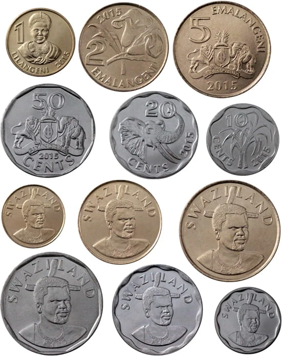 Zestaw menniczy Swaziland x 6 2015