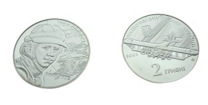 UKRAINA 2 UAH Sikorski Igor + samolot 2009