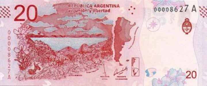 Argentyna 20 peso Gwanako andyjskie 2017 P-361a