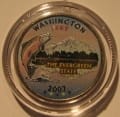 USA 25 c Washington Łosoś 2007 KOLOR