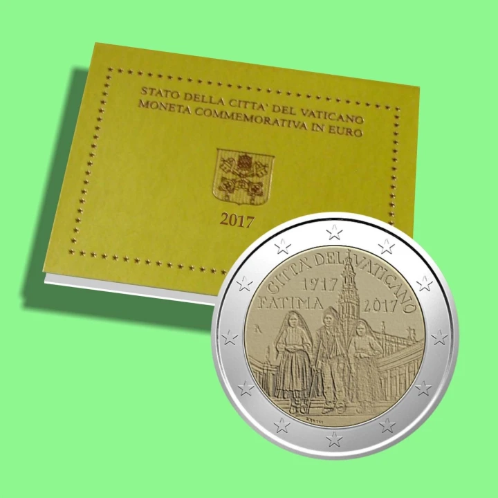 2 euro Watykan Fatima - Objawienia 2017