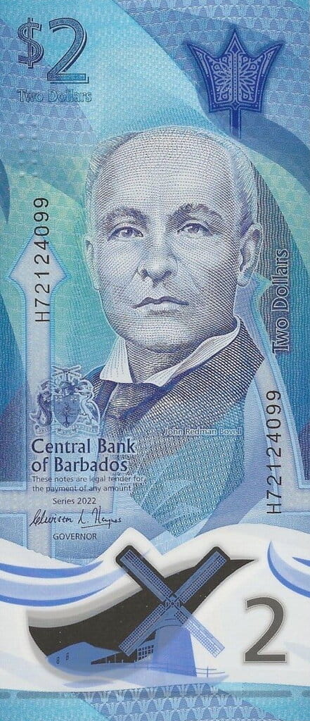 Barbados 2$ Wiatrak 2022 P-80 supermonety.pl: monety, numizmatyka ...